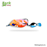Lark poppy Frog Lure 4cm 6g  Weedless Topwater Frog Bait for Bass & Snakehead
