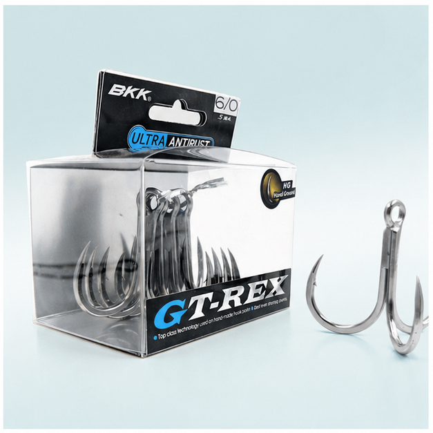 BKK GT-Rex treble hook — technical detail view