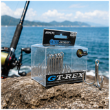 BKK GT-Rex treble hook — fishing lifestyle view