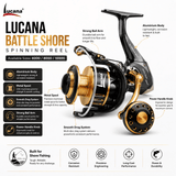 Lucana Battle Shore Saltwater Spinning Reel