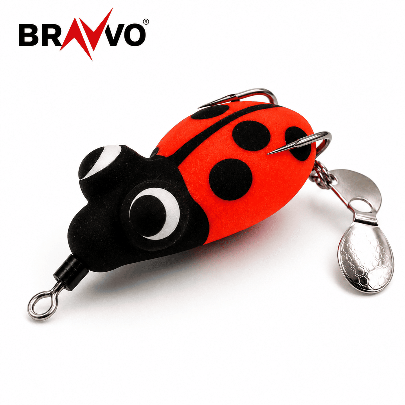 Bravvo Nemo Frog Lure 3.8 cm 6-7 g Topwater Spinner Bait - Orange
