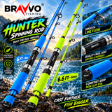 Bravvo Hunter spinning rod features.
