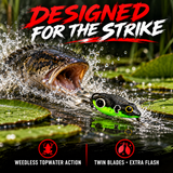 Bravvo Mr Frog topwater snakehead strike