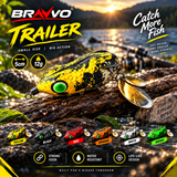 Bravvo Trailer handmade frog lure promotional image.