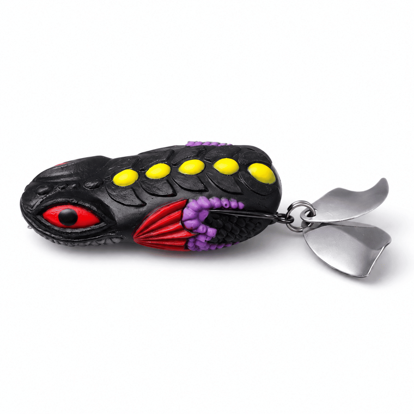 Pexxo Trap Frog Lure 6cm 10-11g - Black/Yellow for Snakehead & Murrel