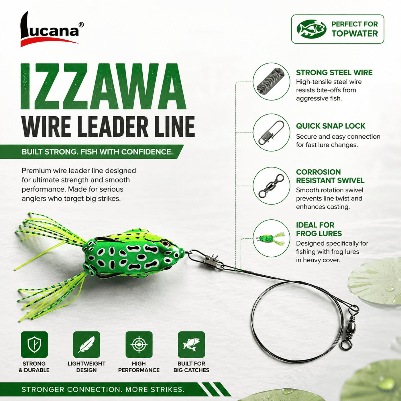 Izzawa Wire Leader Line 15cm
