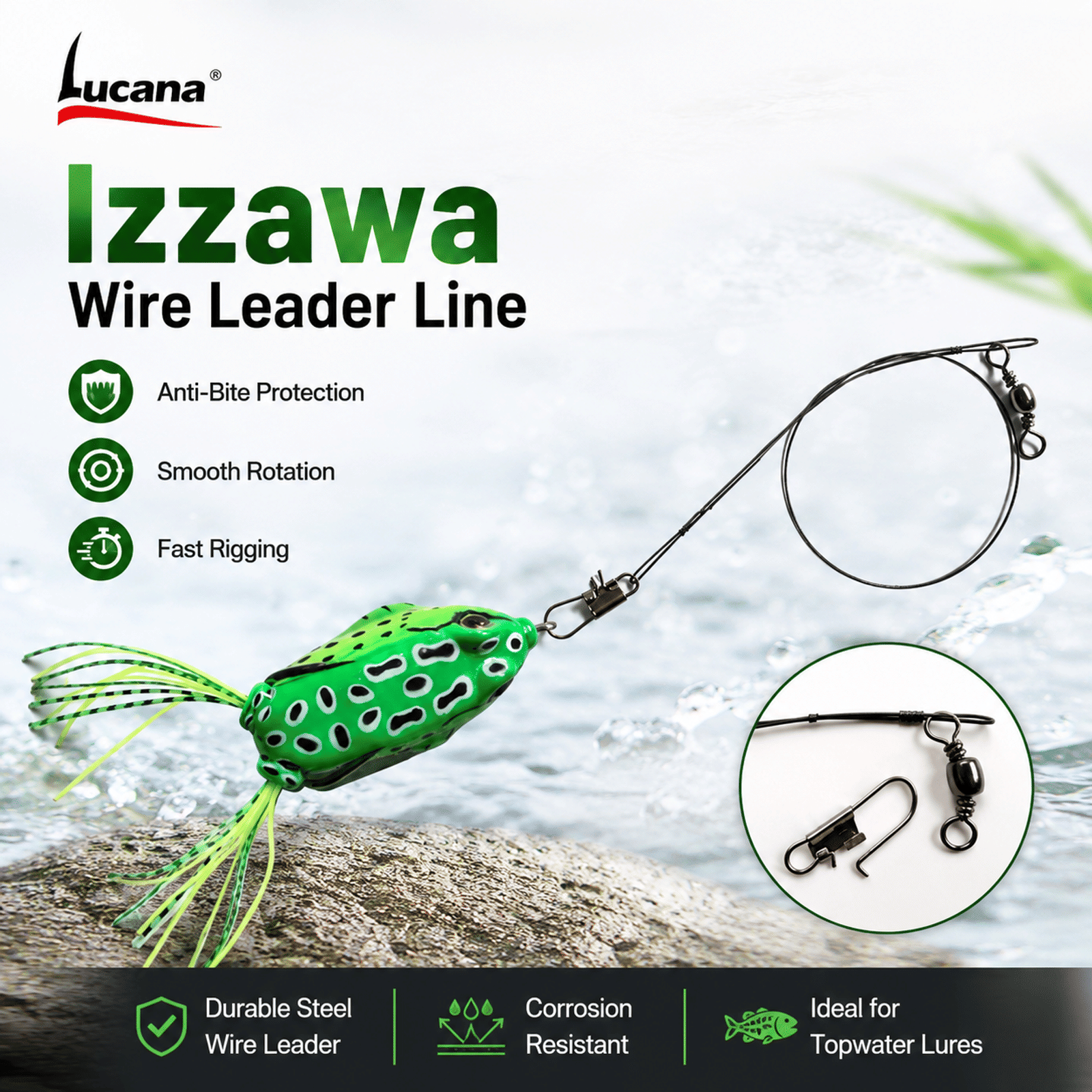 Izzawa Wire Leader Line 15cm