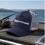 MajorCraft navy cap worn during shore fishing