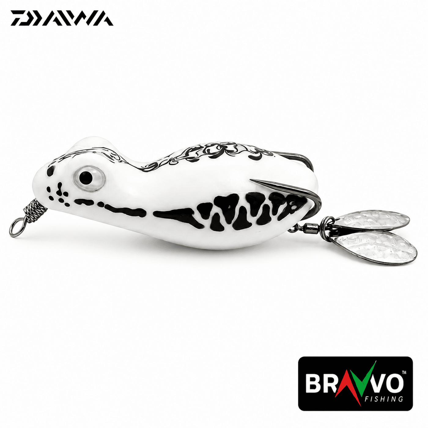 BRAVVO Gorilla 6.5cm 12-13g Handmade Soft Frog Lure for Snakehead - White