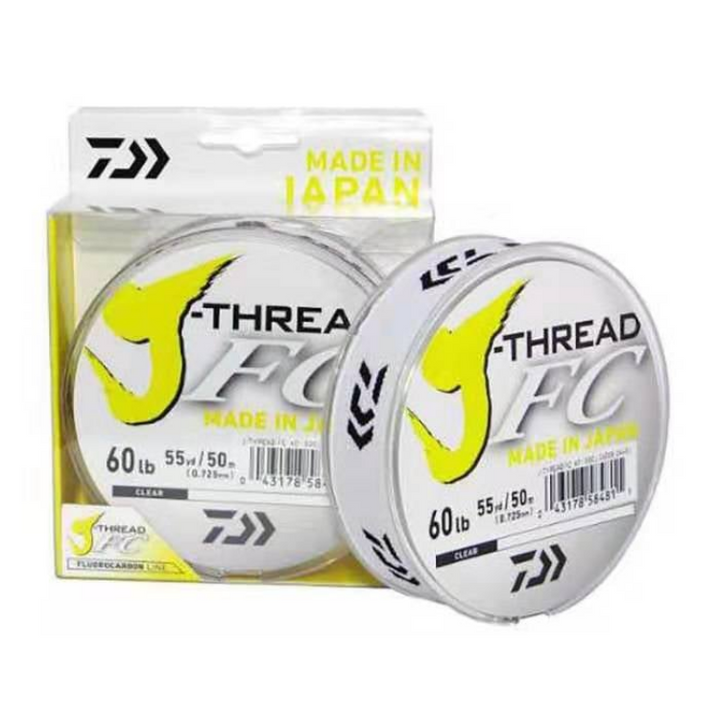 Daiwa J-Thread FC fluorocarbon leader line on white background