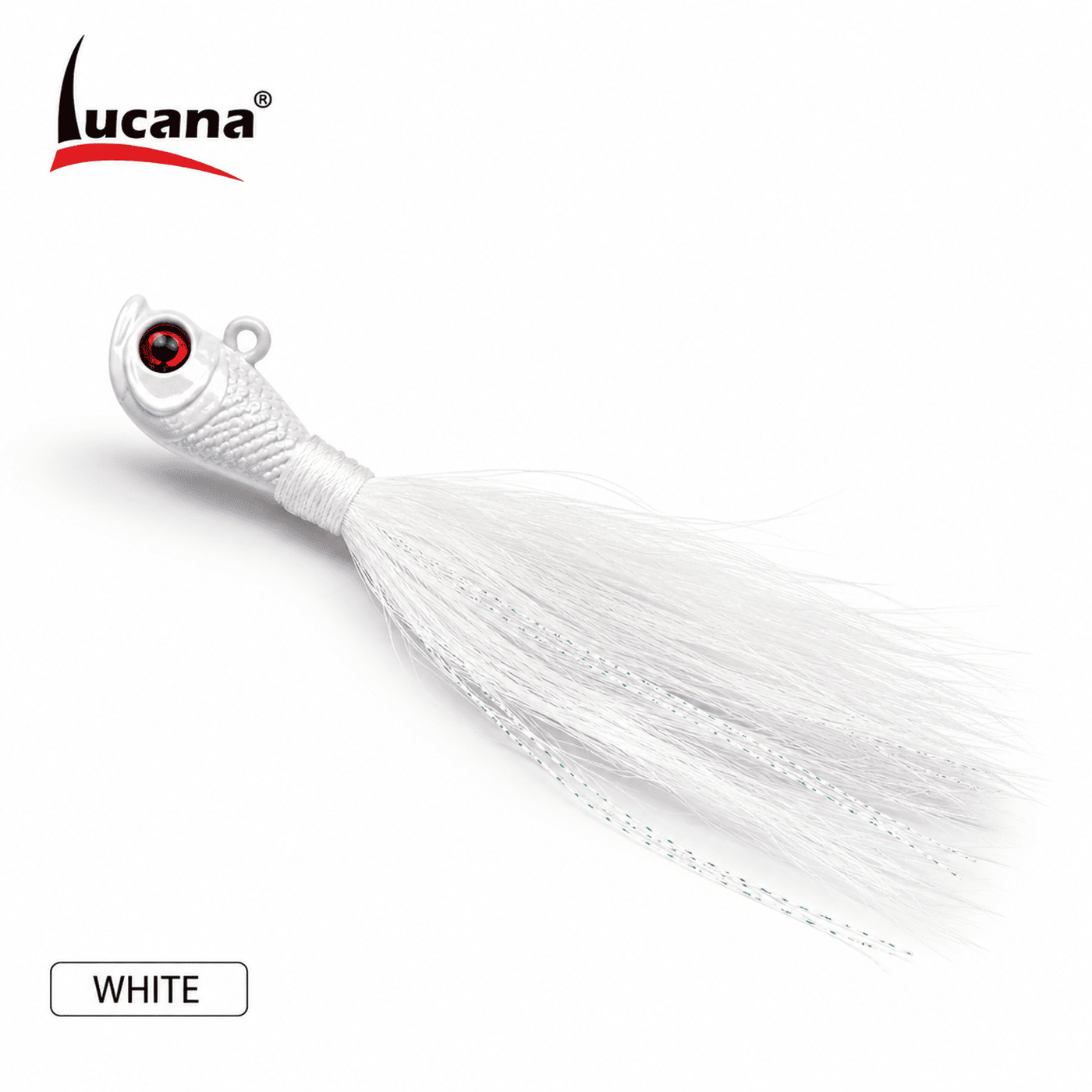 Lucana Buck Tail Lure 42gm 5/0 - White