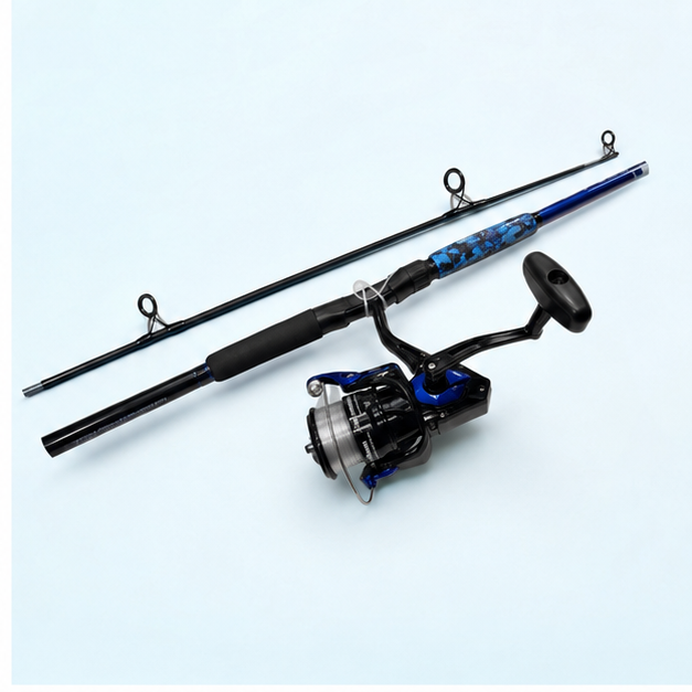 Okuma combo reel seat and rod detail