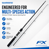 Shimano FX Multi-Species Spinning Rod 9 Ft Medium Heavy – 2 Piece Rod
