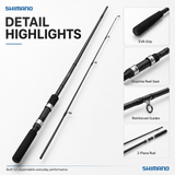 Shimano FX Multi-Species Spinning Rod 9 Ft Medium Heavy – 2 Piece Rod