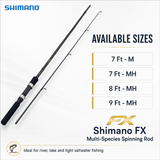 Shimano FX Multi-Species Spinning Rod 9 Ft Medium Heavy – 2 Piece Rod