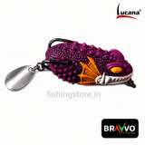 Bravvo Vesham Handmade Soft Frog Lure  4.5 cm, 8 g Topwater Spinner Bait - Pink