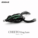 Lucana Cheeto Frog Lure 50mm 12g | Topwater Frog Bait - Black / Teal