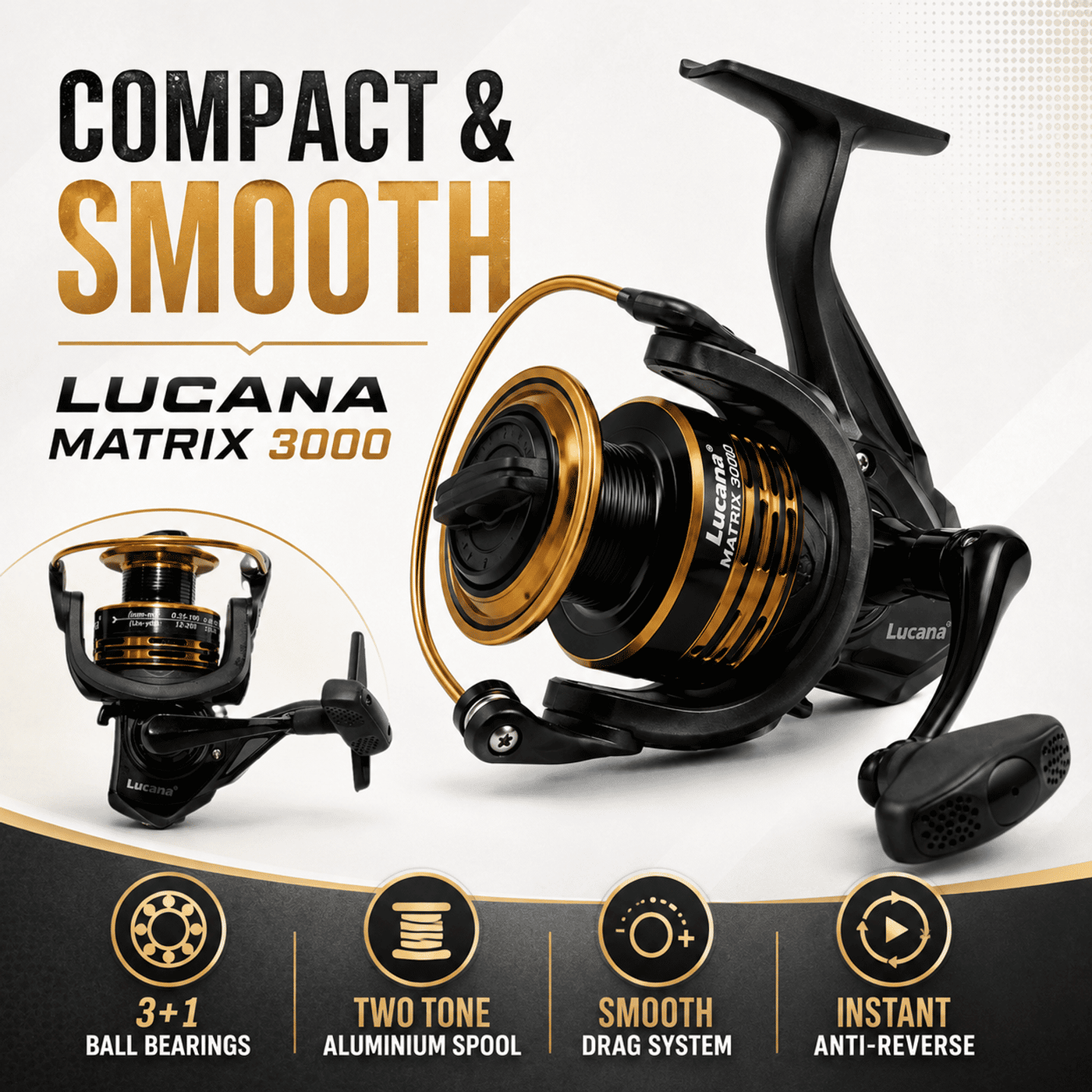 Lucana Matrix 1000-6000 Spinning Reel