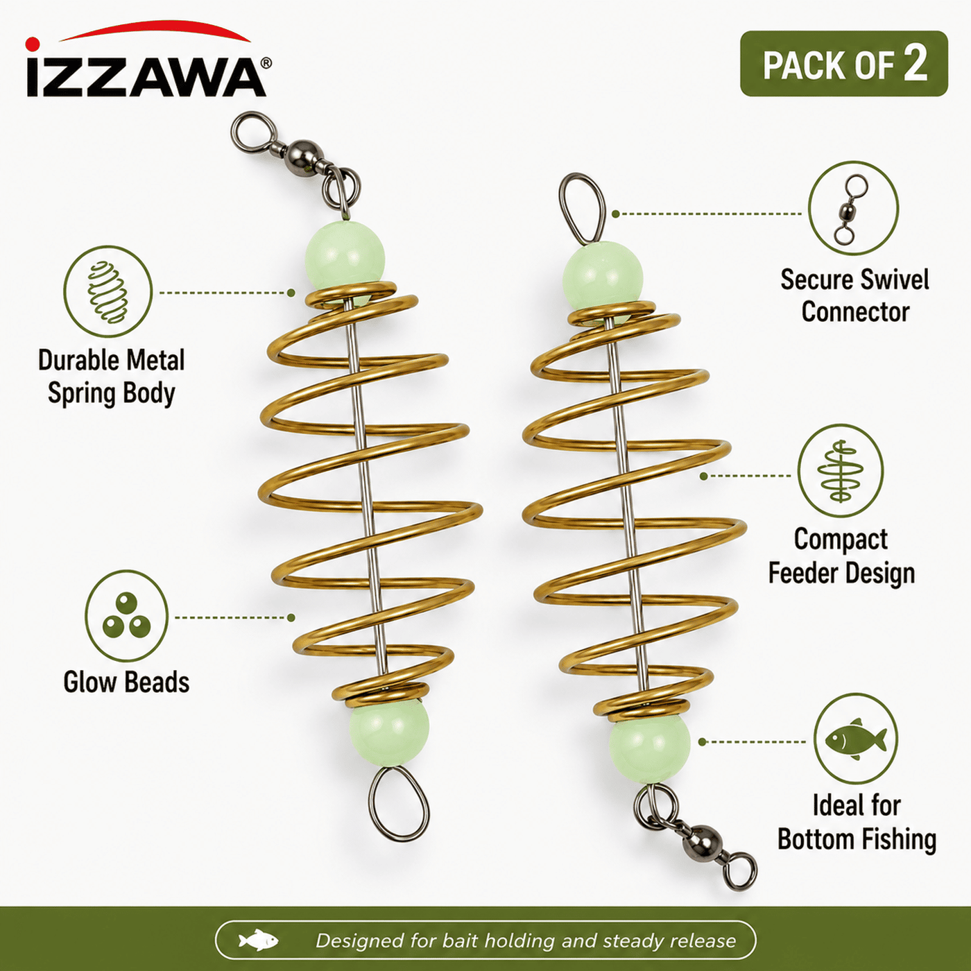 IZZAWA Spring Feeder Pack of 2
