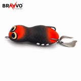 Bravvo Baby Moto Handmade Soft Frog Lure 5.5 cm 10 g Topwater Spinner Bait - Black Orange