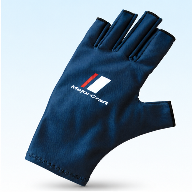 MajorCraft fingerless glove palm and fabric detail