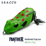 SEACCO Panther Handmade Frog Lure 5.5cm 12g - Green Red Dot | Pack of 1