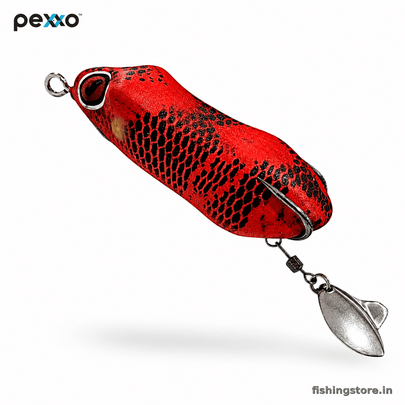 Pexxo Ghost Soft Frog Lure 6cm 10-11g for Snakehead - Red