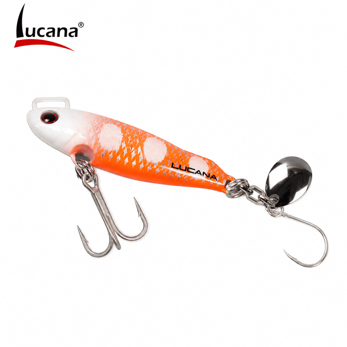 Lucana Streak Jig Lure 40gm - Orange & Glow