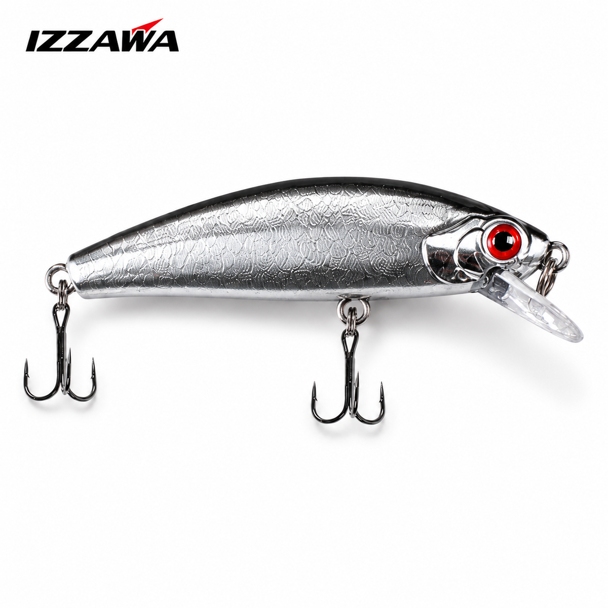 IZZAWA Arrow Minnow Lure 55mm 6g - Chrome Shad