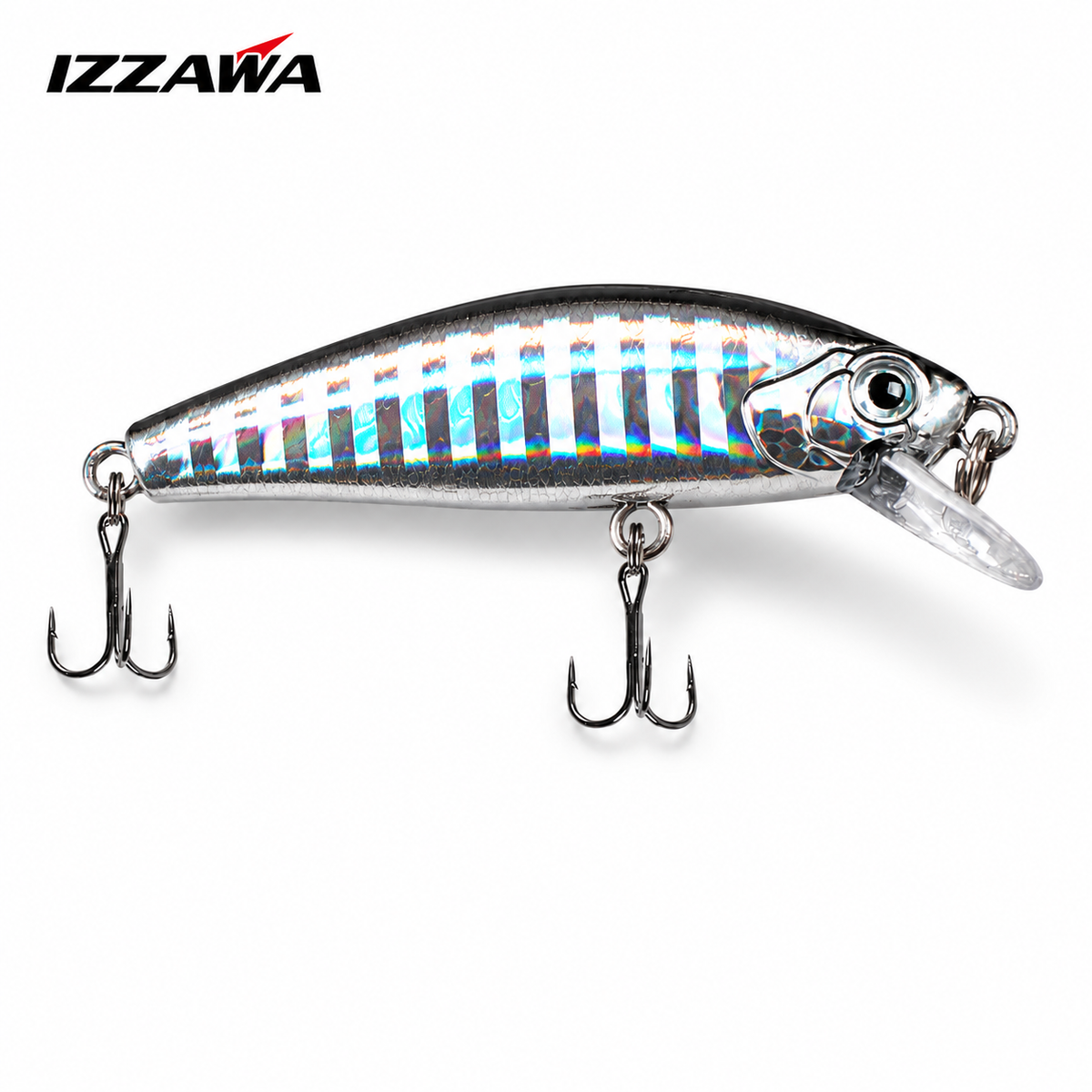 IZZAWA Arrow Minnow Lure 55mm 6g - Silver Stripe
