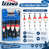 Izzawa Float with Line Sinker and Hook Pack of 5 specifications