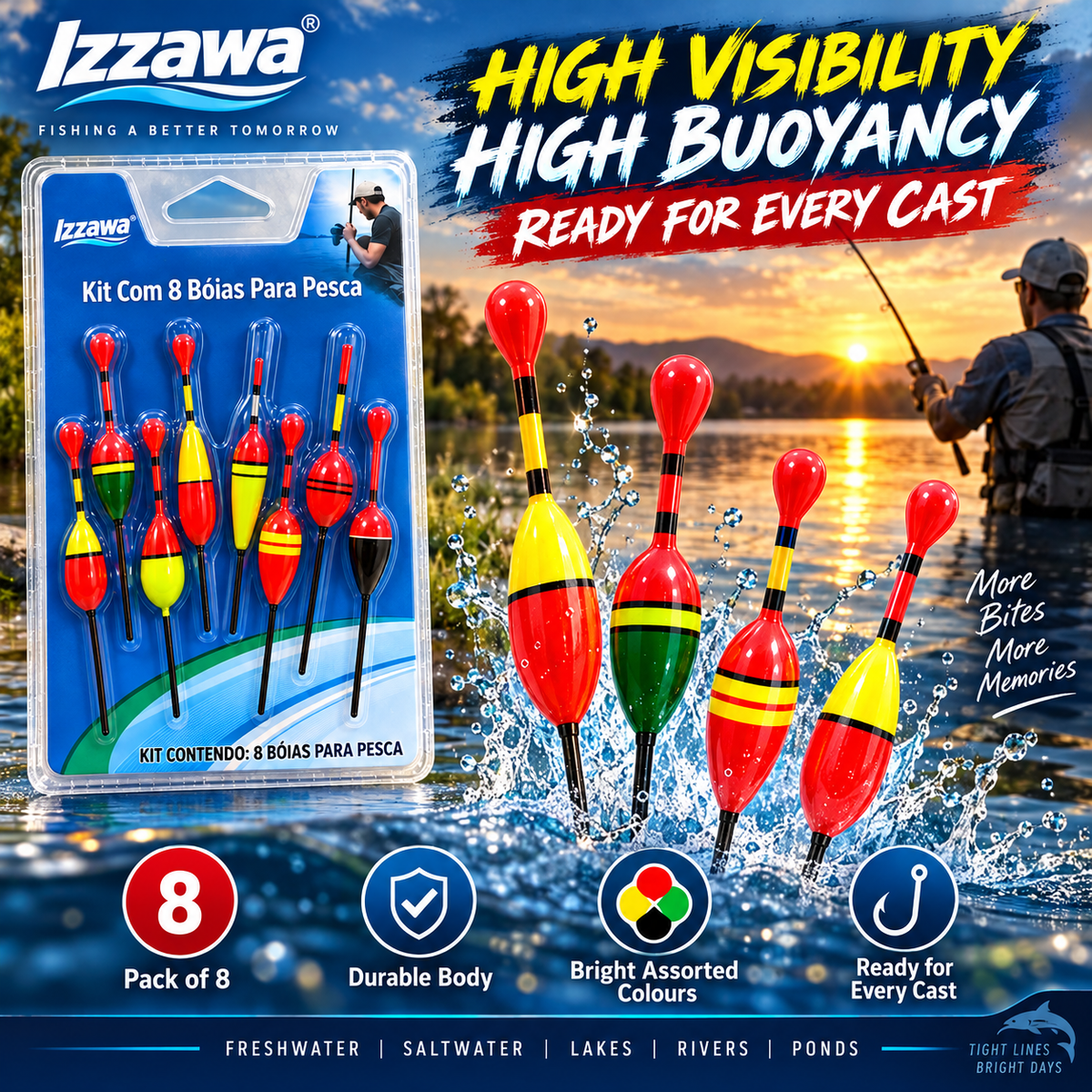 Izzawa Float Pack of 8 lifestyle image