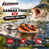 IZZAWA Gabbar Frog 5g topwater action promotional image.