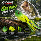 Izzawa Greeny Frog Lure topwater strike feature image