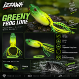 Izzawa Greeny Frog Lure specifications and colour image