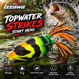 Izzawa Rainy Frog Lure topwater strike image