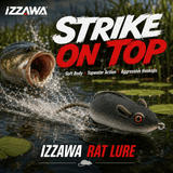 IZZAWA Rat Lure - Natural Brown | Topwater Soft Rat Lure