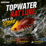IZZAWA Rat Lure - Natural Brown | Topwater Soft Rat Lure