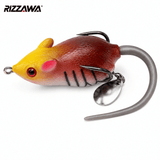 IZZAWA Rat Lure - Natural Brown | Topwater Soft Rat Lure