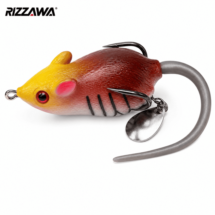 IZZAWA Rat Lure - Natural Brown | Topwater Soft Rat Lure