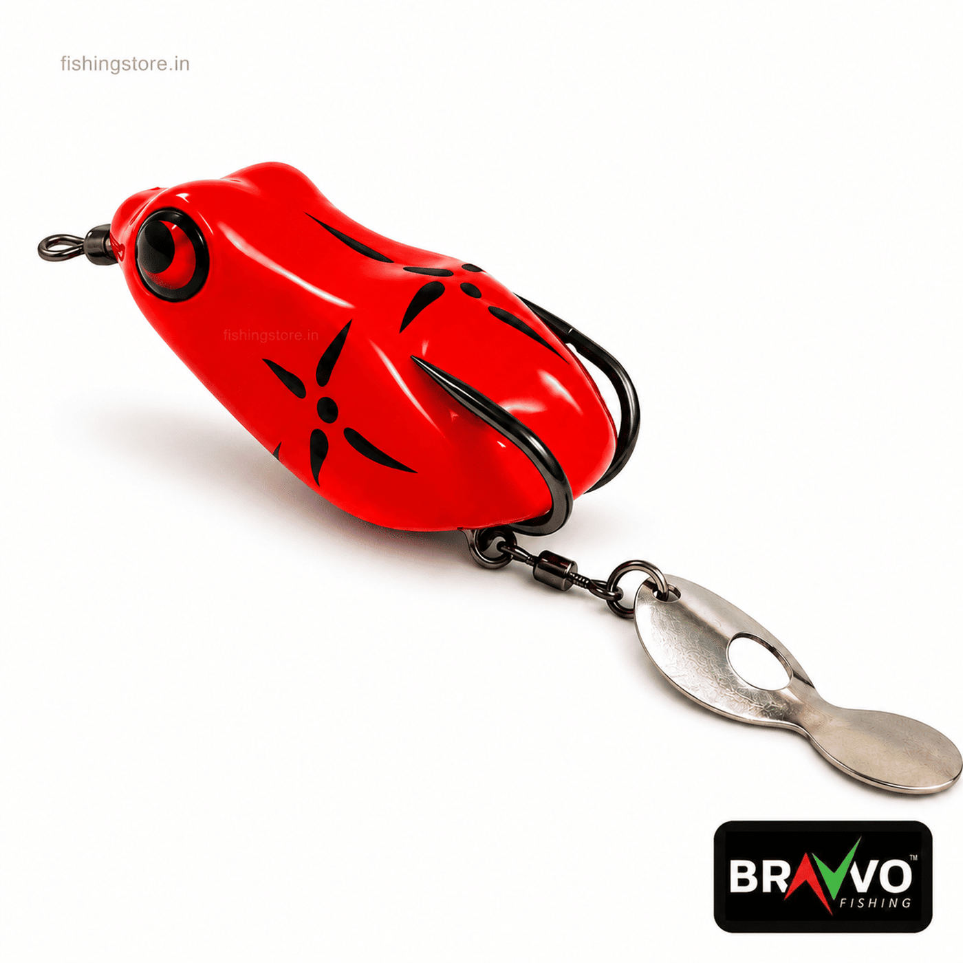 Bravvo Baby Cross Frog Lure 4.5cm | Topwater Bait India - Orange