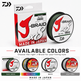 Daiwa J-Braid X8 Braided Line 100m - Multi Color