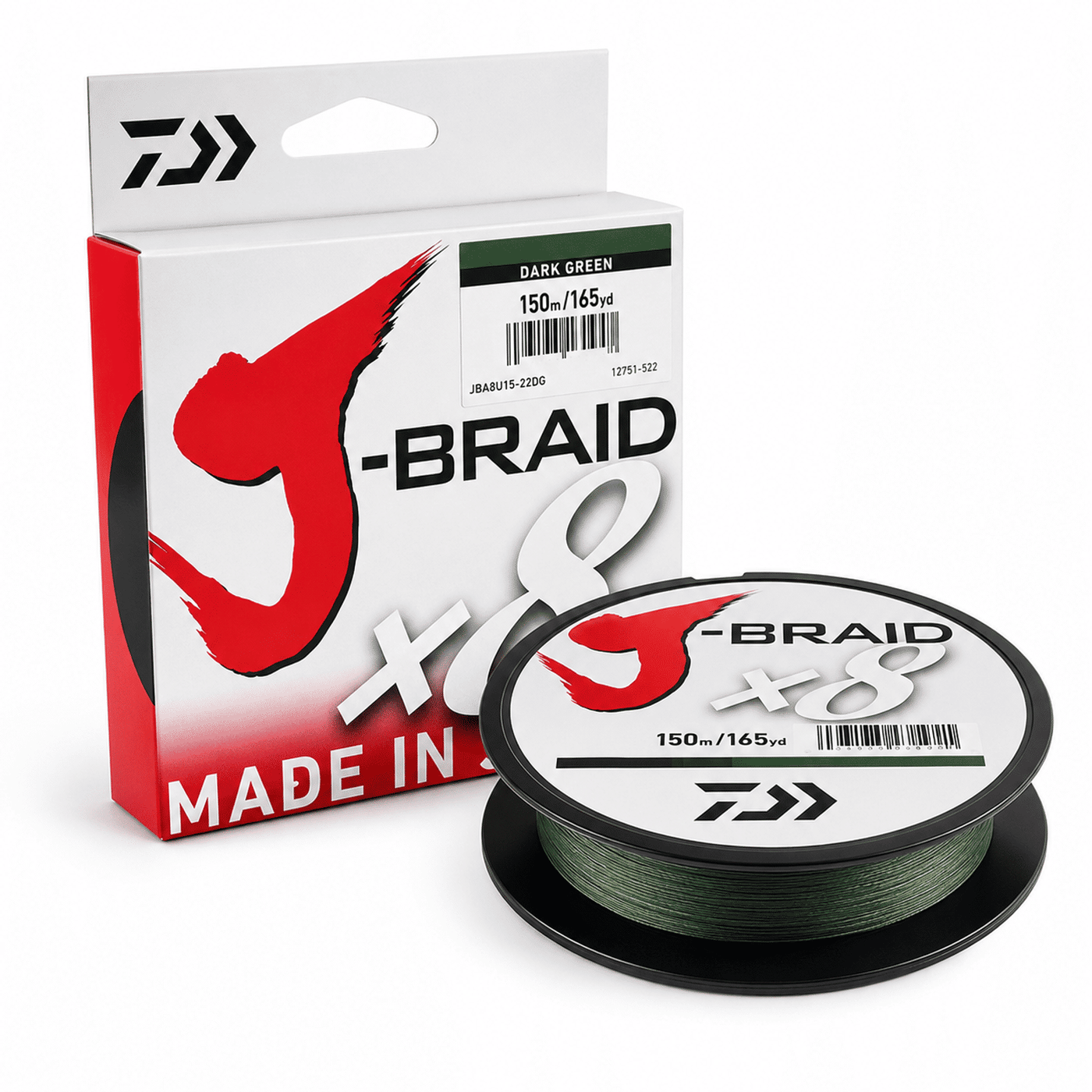 Daiwa J-Braid X8 Braided Line 100m - Multi Color