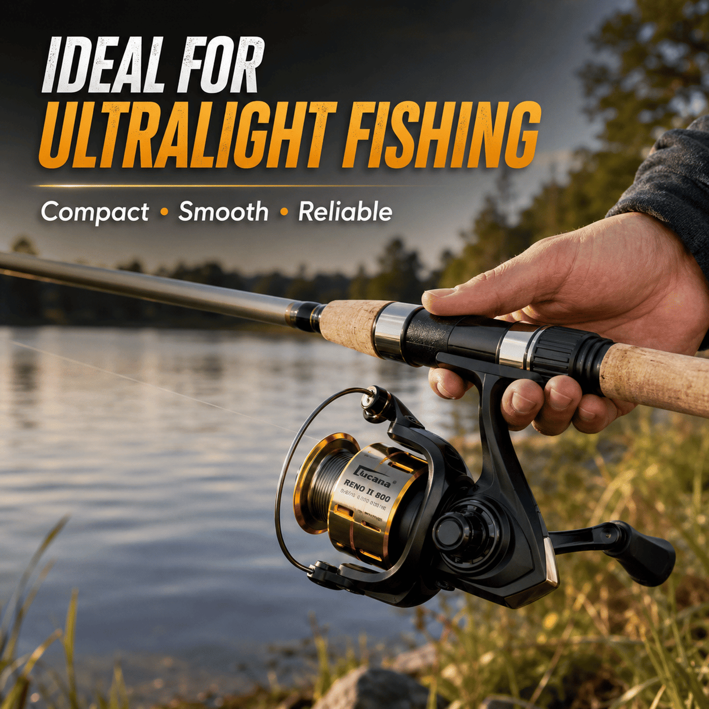 Lucana Reno II 800 Spinning Reel – Ultralight Fishing Reel India