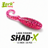 Lark Shad-X 1.5 Inch Soft Lure - Pink Glow