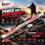 Lucana Blanco Fiberglass Fishing Rod coastal fishing lifestyle image