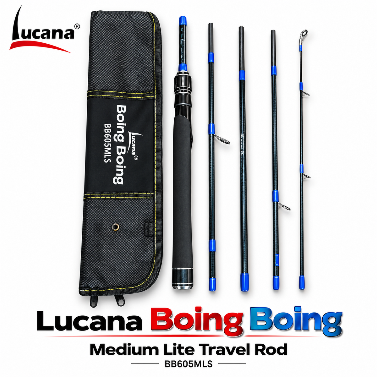 Lucana Boing Boing BB605MLS Medium Lite Travel Rod main product image