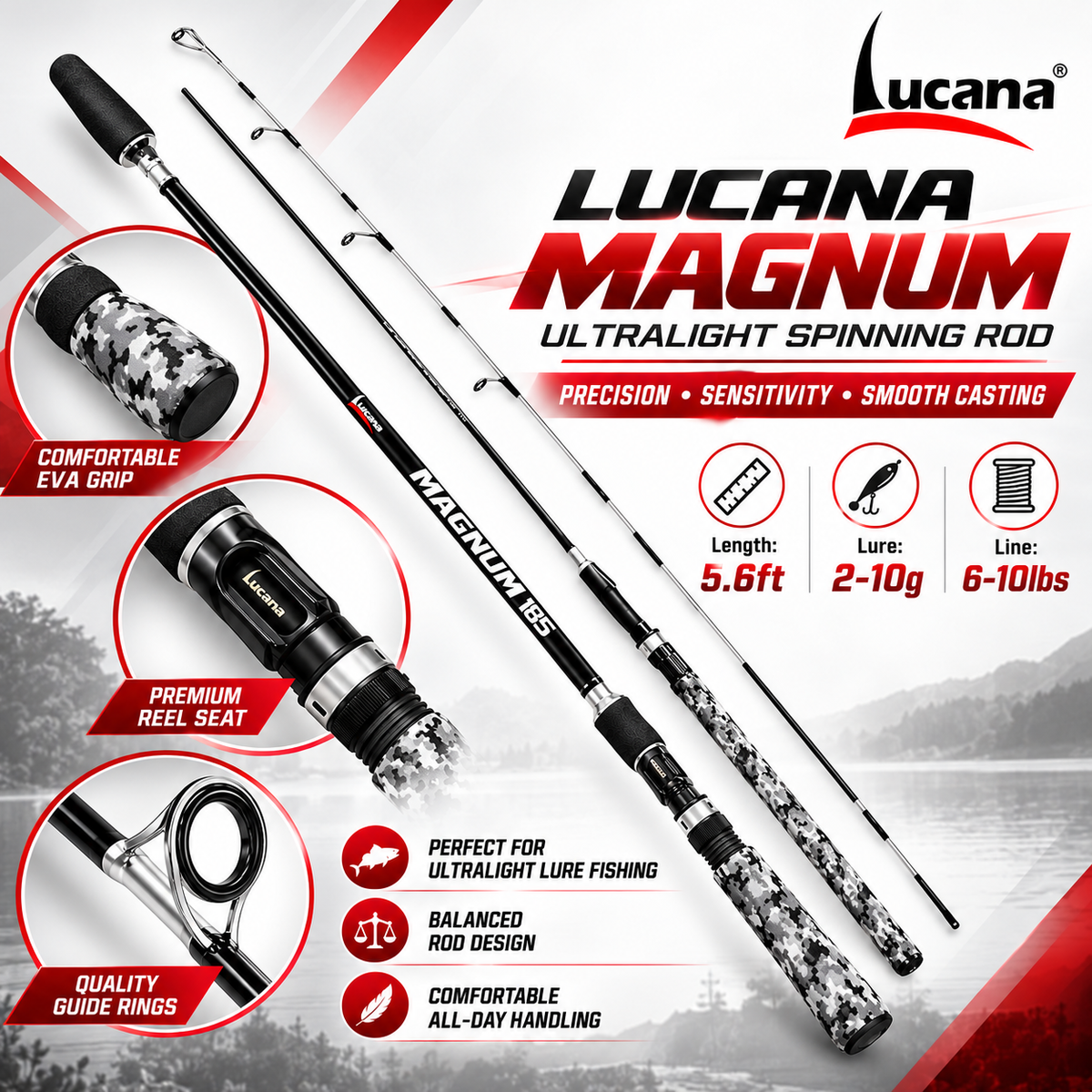 Lucana Magnum M1652 rod specifications and features.