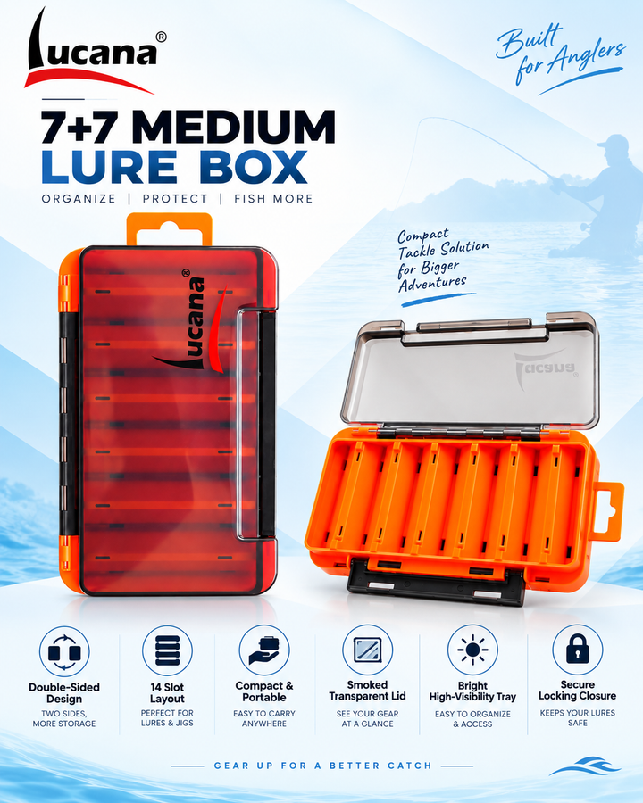 Lucana Medium Lure Box 7+7 main product image.
