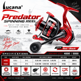 Lucana Predator 4000 5000 Spinning Reel specifications
